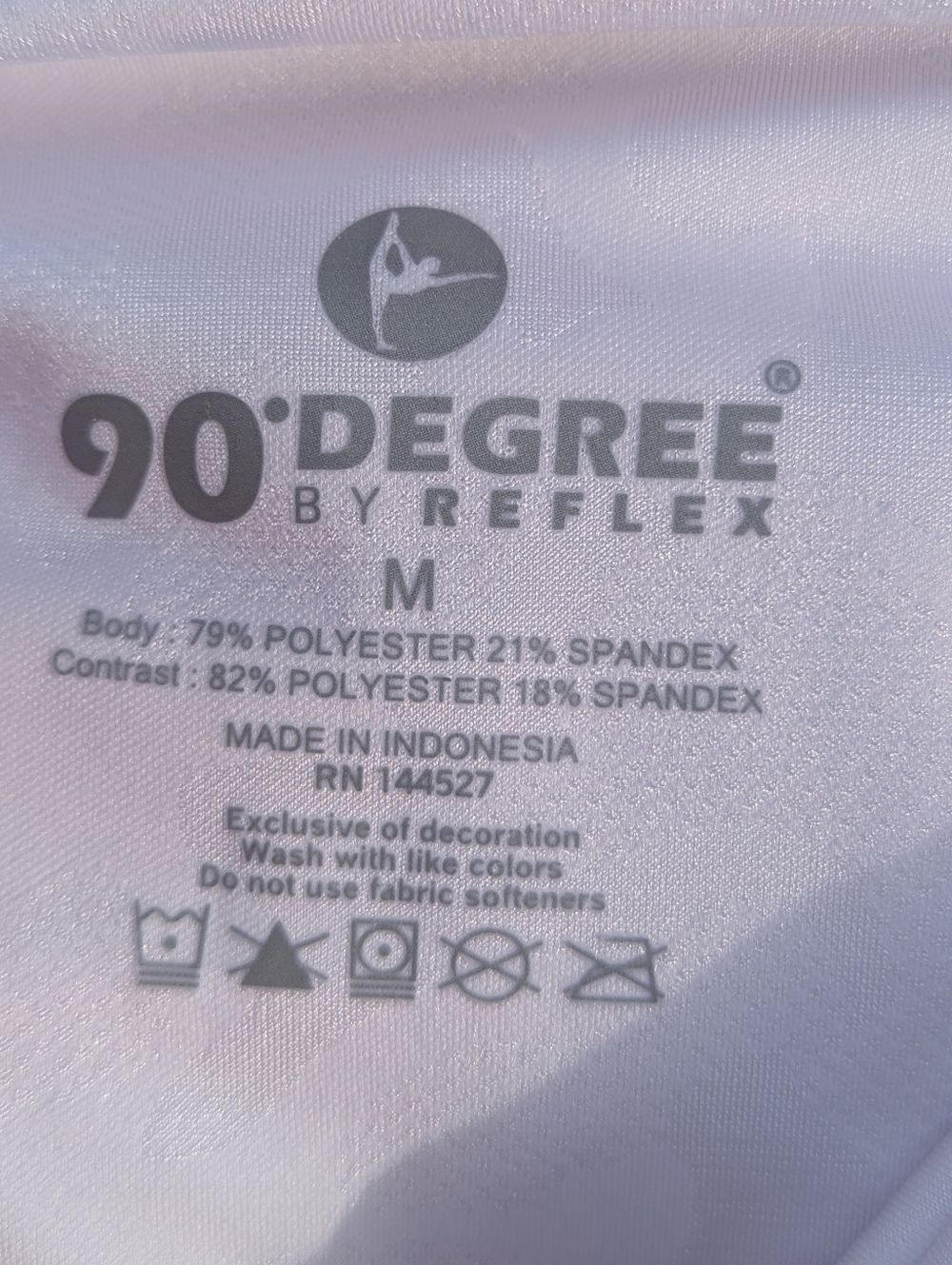 90 Degree By Reflex White Camo Jacquard Leggings Size M - Picture 5 of 5